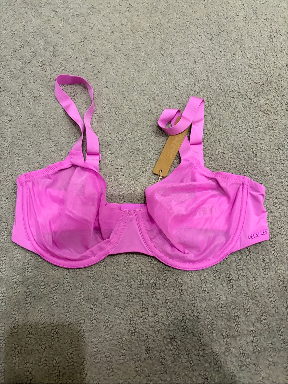 NWT Skims No Show Unlined Demi Bra-Pink